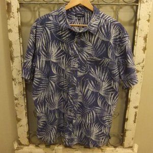CROFT & BARROW MENS S/S HAWAIIAN ISLAND BEACH SHIRT-XL